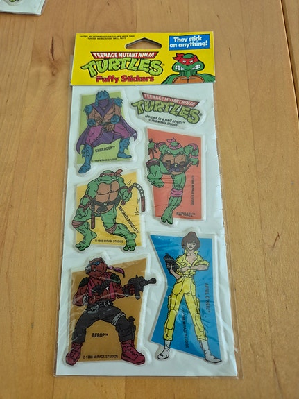 Teenage Mutant Ninja Turtles Puffy Stickers 1988 No. 837