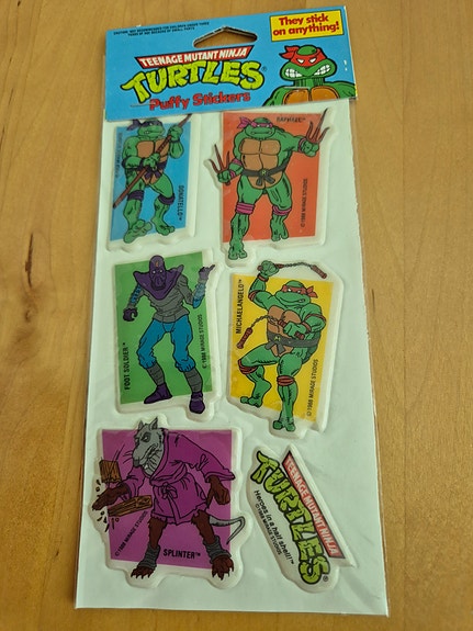Teenage Mutant Ninja Turtles Puffy Stickers 1988 No. 837