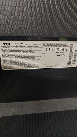 TCL 65EC785  6 vuotta vanha älyteleviso