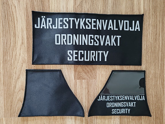 Järjestyksenvalvoja (JV) tunnukset