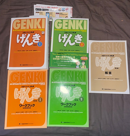 Genki I & II oppikirjat 3rd generation