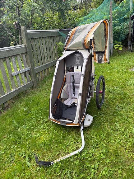 Chariot CX1 (thule) polkupyörän peräkärry lastenvaunuksi muunnettava