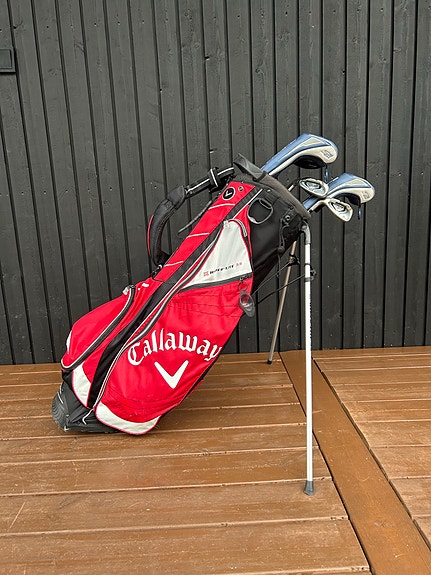 Callaway golfbägi ja rautamailat