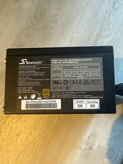 Seasonic 520w 80 Plus Bronze ATX virtalähde