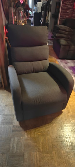 Recliner nojatuoli tummanharmaa