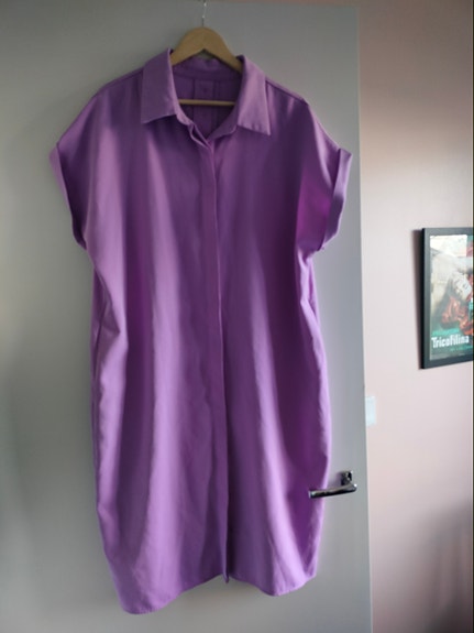 Lila mekko, koko L