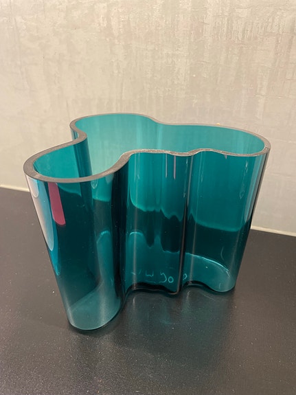 Iittala Aalto maljakko turkoosi 120 mm