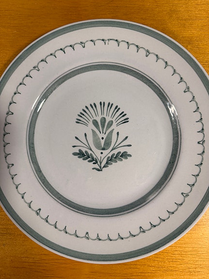 Arabia Green Thistle lautanen.