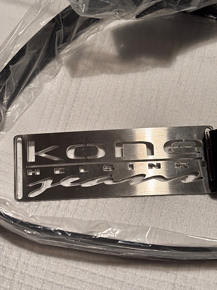 KoneHelsinki Jeans miesten vyö musta / Käyttämätön