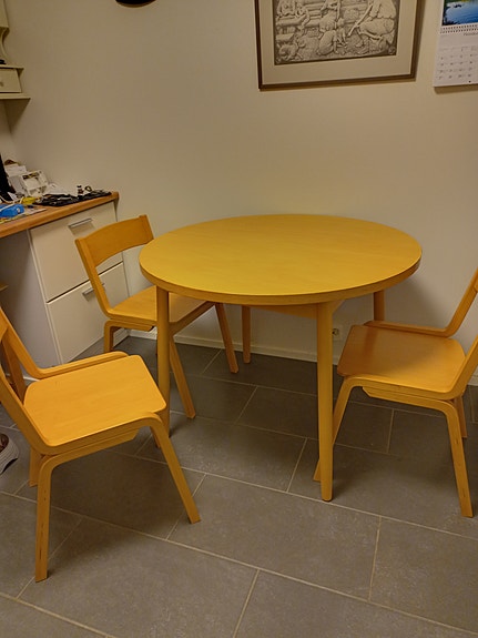 Ruokailuryhmä neljällä tuolilla