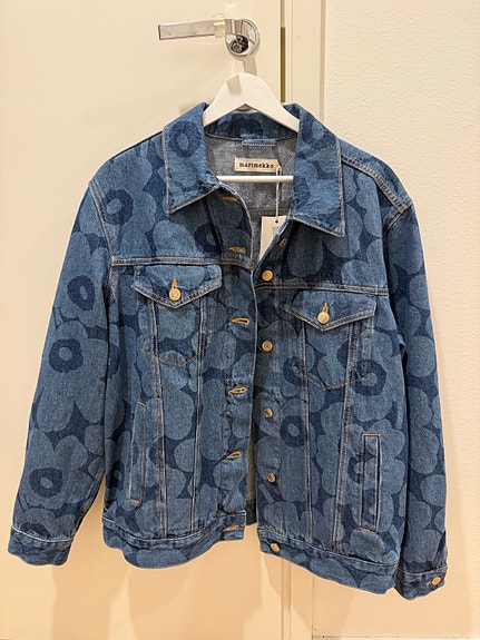 Marimekko Maridenim Murros Unikko farkkutakki S