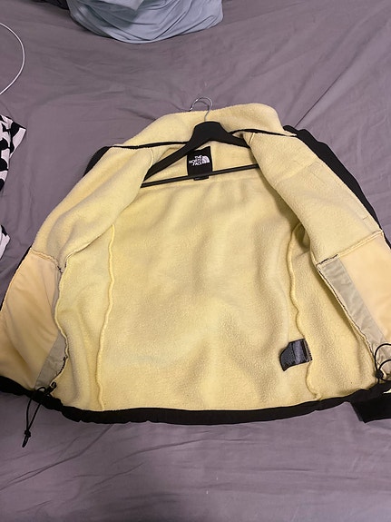 The North Face fleece-takki S keltainen mustilla yksityiskohdilla