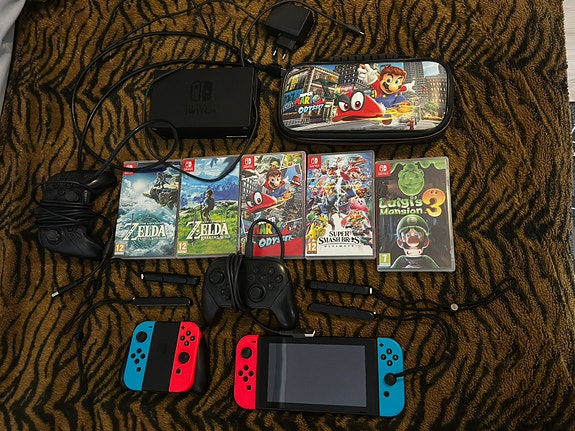 Nintendo switch 1 + Ylimääräiset tarvikkeet