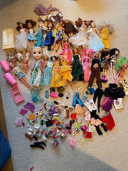 Barbie nuket ja tarvikkeet iso setti