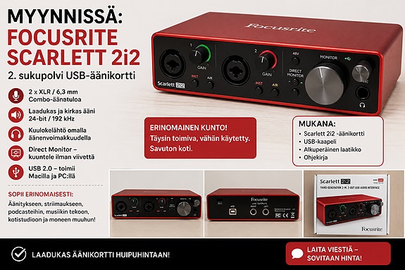 äänikortti, Scarlett 2i2
