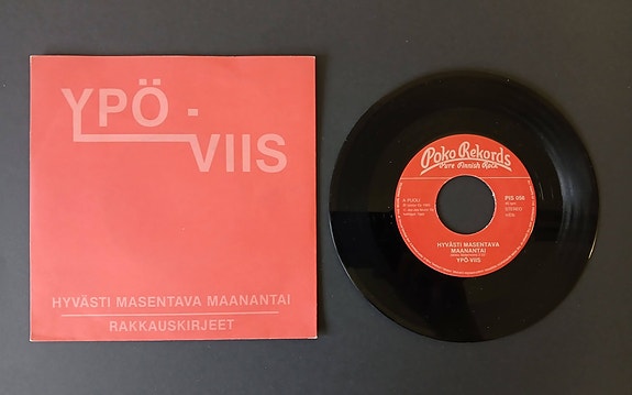 YPÖ-VIIS: Hyvästi masentava maanantai / Rakkauskirjeet 7" (Poko Rekords, 1980)