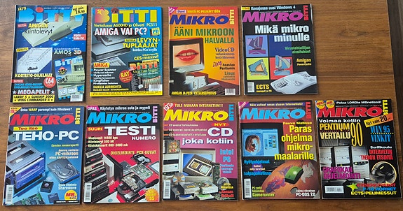 MikroBitti lehtiä 1991 - 1995