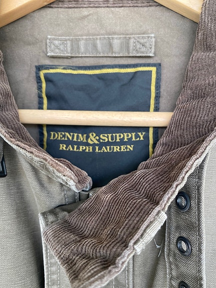 Polo Ralph Lauren Denim & Supply miesten takki M vihreä puuvilla