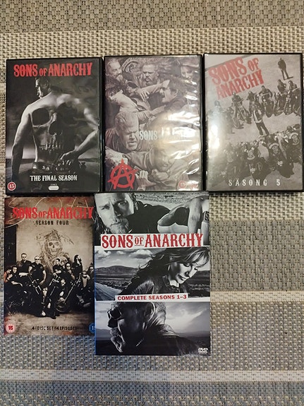 Sons of Anarchy DVD-boksit