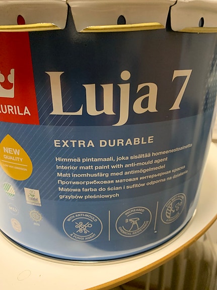 Tikkurila Luja 7 himmeä sisämaali 9L valkoinen