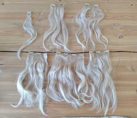 Rapunzel of sweden clip-on aidot hiustenpidennykset 40 cm