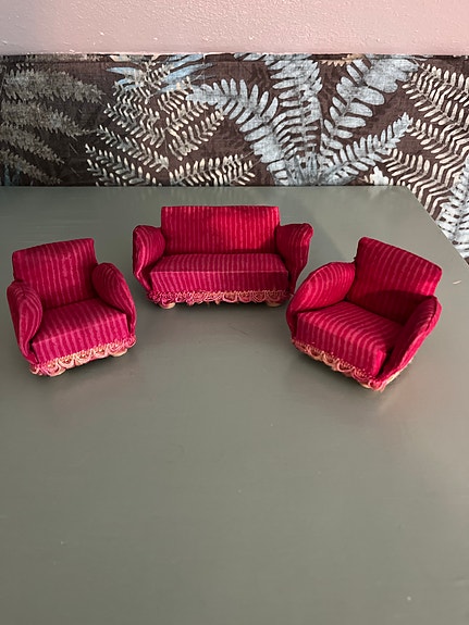 Lundby sohva ja kaksi nojatuolia