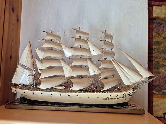 80x50cm pienoismalli laiva Herzogen Cecilie