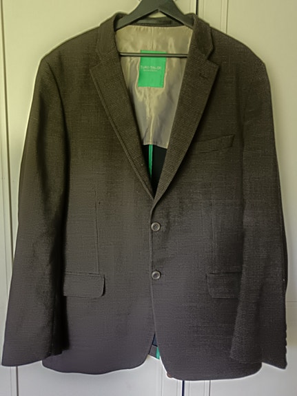 Turo Tailor puvun takki ruskea ruutukuvio koko 54