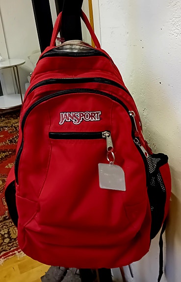 Jansport punainen reppu pynainwn