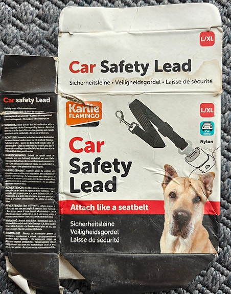 Turvavyö kiinnitin, Karlie Flamingo Car Safety Lead L/XL koiralle