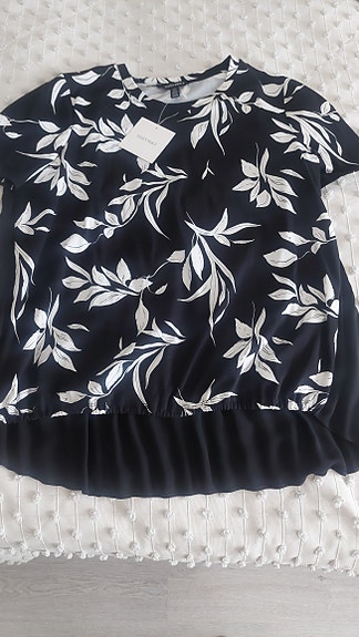 Ellen & Tracy ihana musta-valkoinen uusi paita L-XL