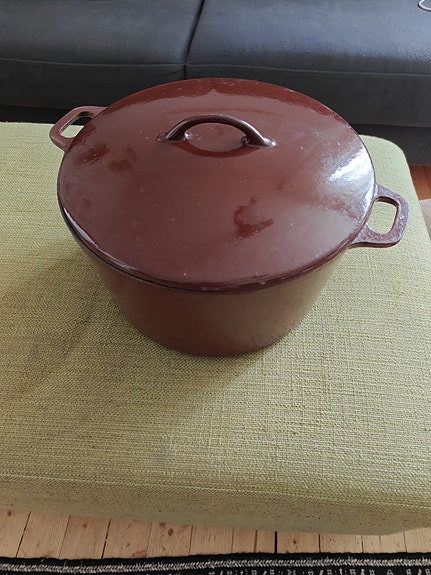 Vintage Högfors valurautapata, 8L – emaloitu, toimii induktiolla