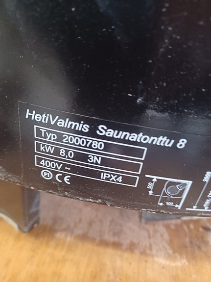 HetiValmis Saunatonttu 8 sähkökiuas 8 kW 400V
