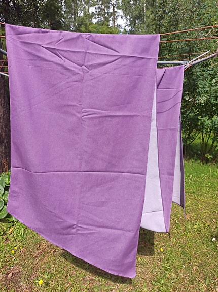 Kudottu kantoliina 4,6 m – violetti