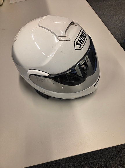 Shoei Neotec 2 AVATTAVA valkoinen kypärä(L-koko) +Cardo SHO-1 kypäräpuhelin
