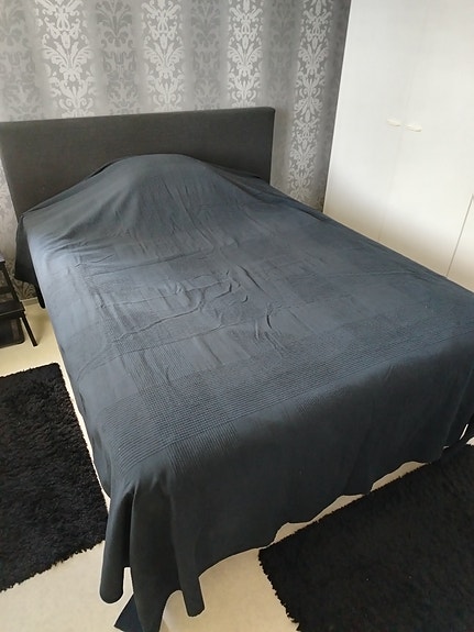 Päiväpeittoja 4kpl musta