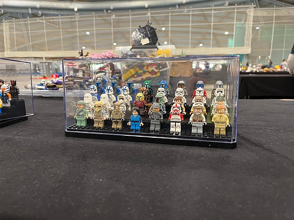 Lego-yhteensopiva minifiguuri vitriini