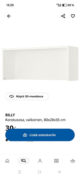 Billy korotusosa