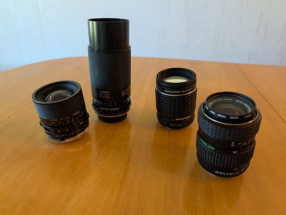 pentax-k objektiiveja