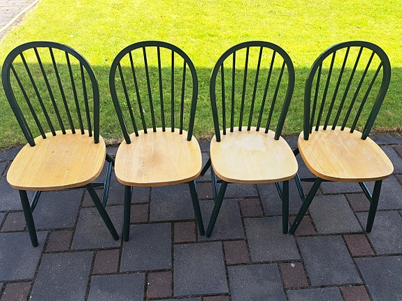 Puiset pinnatuolit 4 kpl