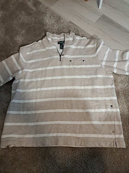 Polo Ralph Lauren Lauren Jeans Co miesten puuvillaneule 3XL beige raidallinen