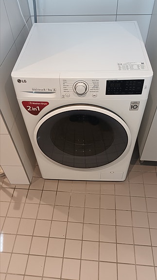 LG 2in1 kondensoiva kuivausrumpu / pesukone 5 kg valkoinen ennakkoilmoitus