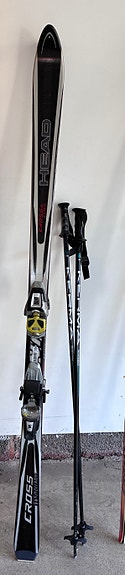 Head Cyber Cross II laskettelusukset 180 cm + sauvat