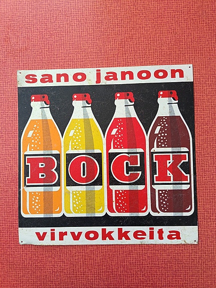 Bock limonadi -metallikyltti