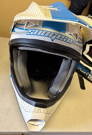 Snowgear kypärä XS valkoinen/sininen