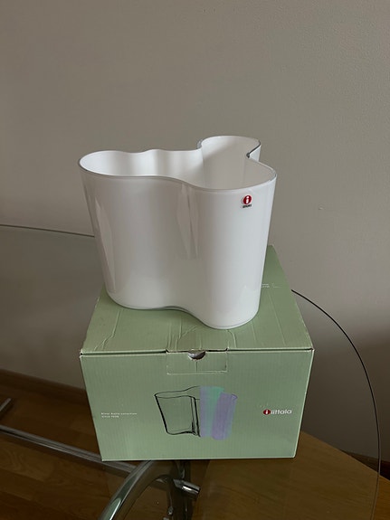 Iittala Aalto maljakko valkoinen