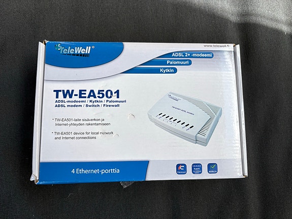 TeleWell TW-EA501 ADSL-modeemi ja reititin