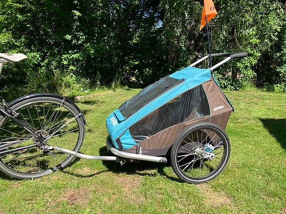 Croozer Kid for 1 pyöräkärry / juoksurattaat turkoosi-ruskea