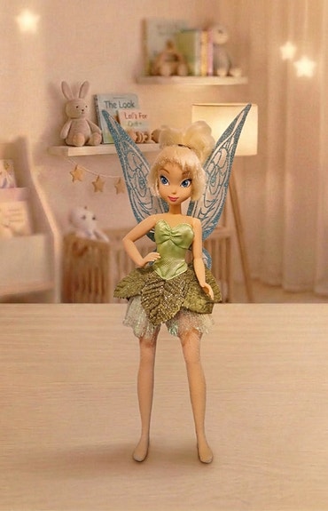 Disney Helinä-keiju / Tinker Bell -nukke – Erinomainen kunto!