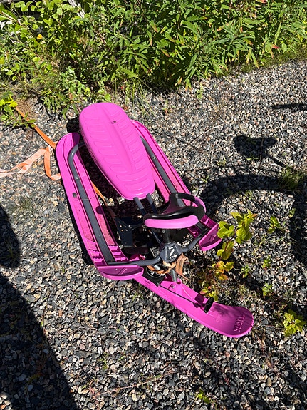 Stiga rattikelkka pinkki